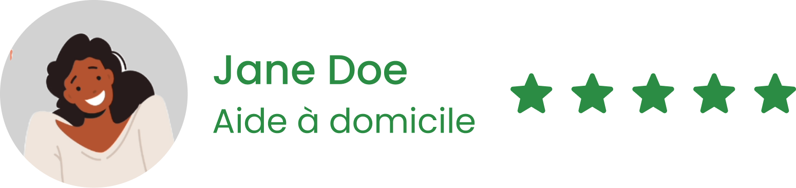 Aperçu d'un avis d'un membre sur l'application Aida